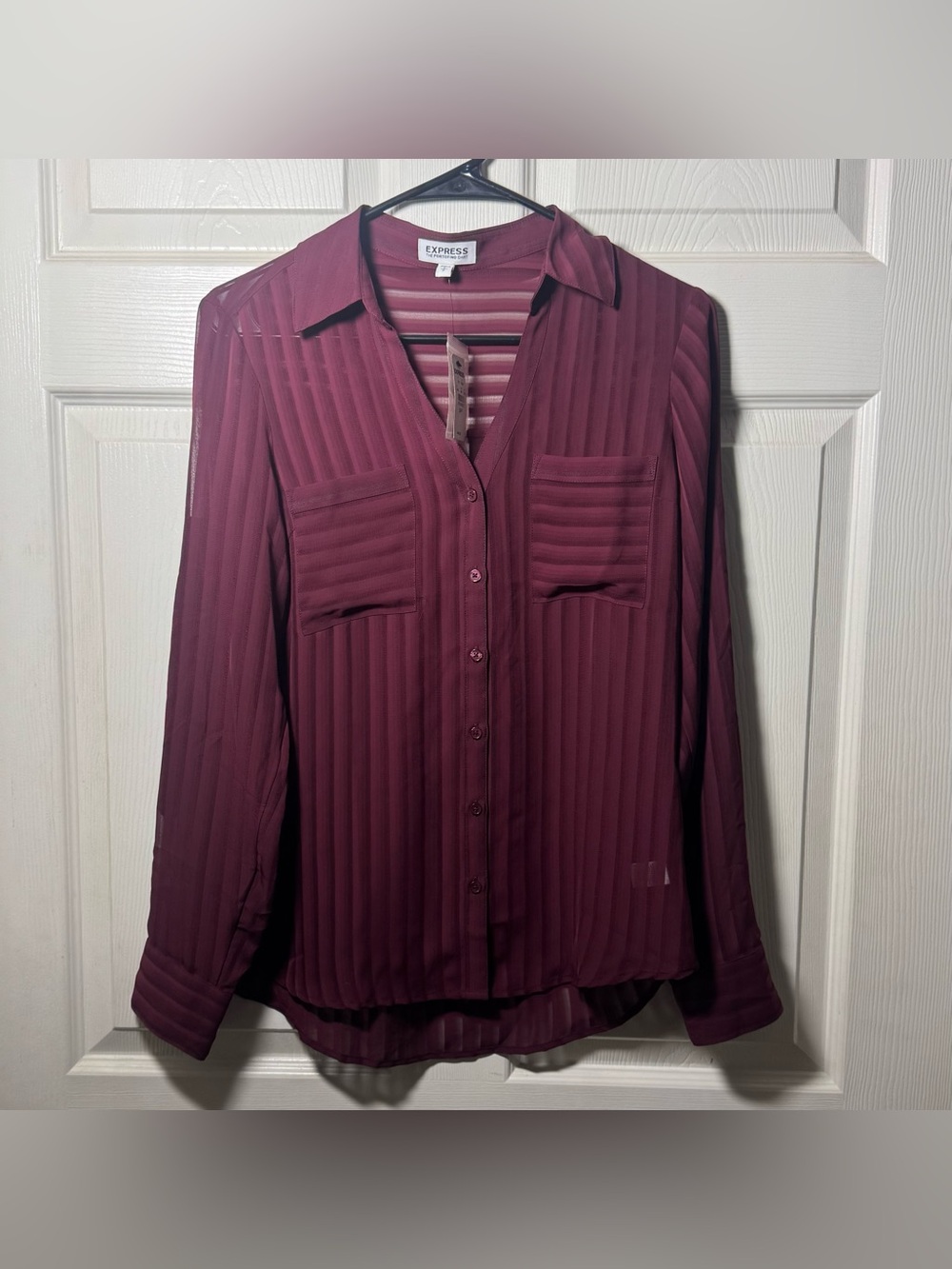Women’s Express Maroon Portofino Top S